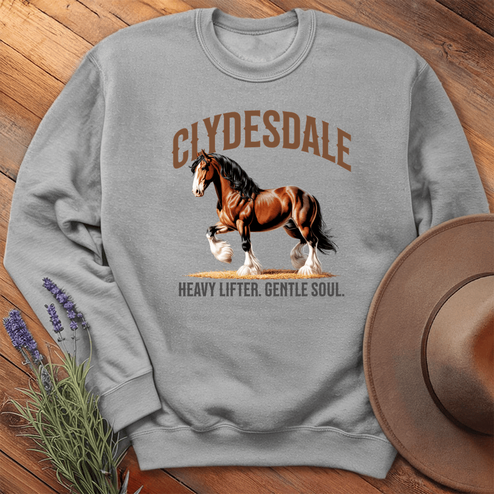 Breed Spirit, Clydesdale - Sweatshirt - Sport Grey