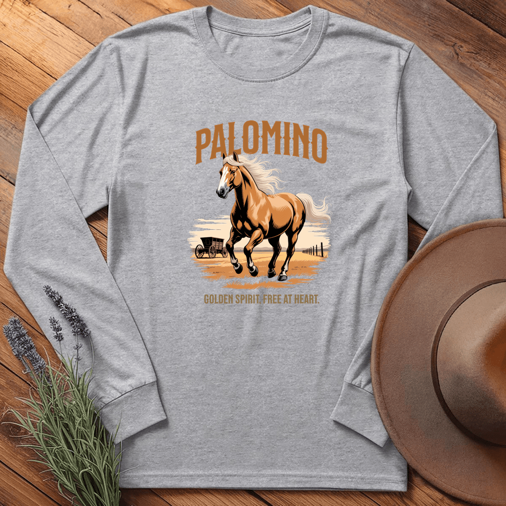 Breed Spirit, Palomino - Long Sleeve - Sport Grey