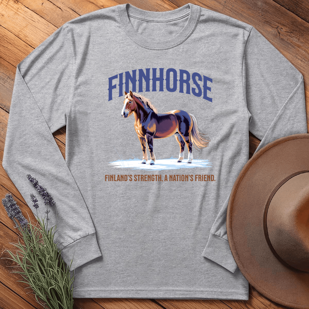 Breed Spirit, Finnhorse - Long Sleeve - Sport Grey