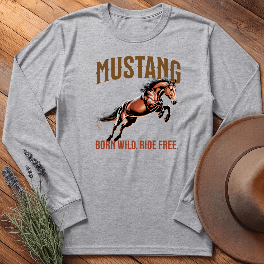 Breed Spirit, Mustang - Long Sleeve - Sport Grey