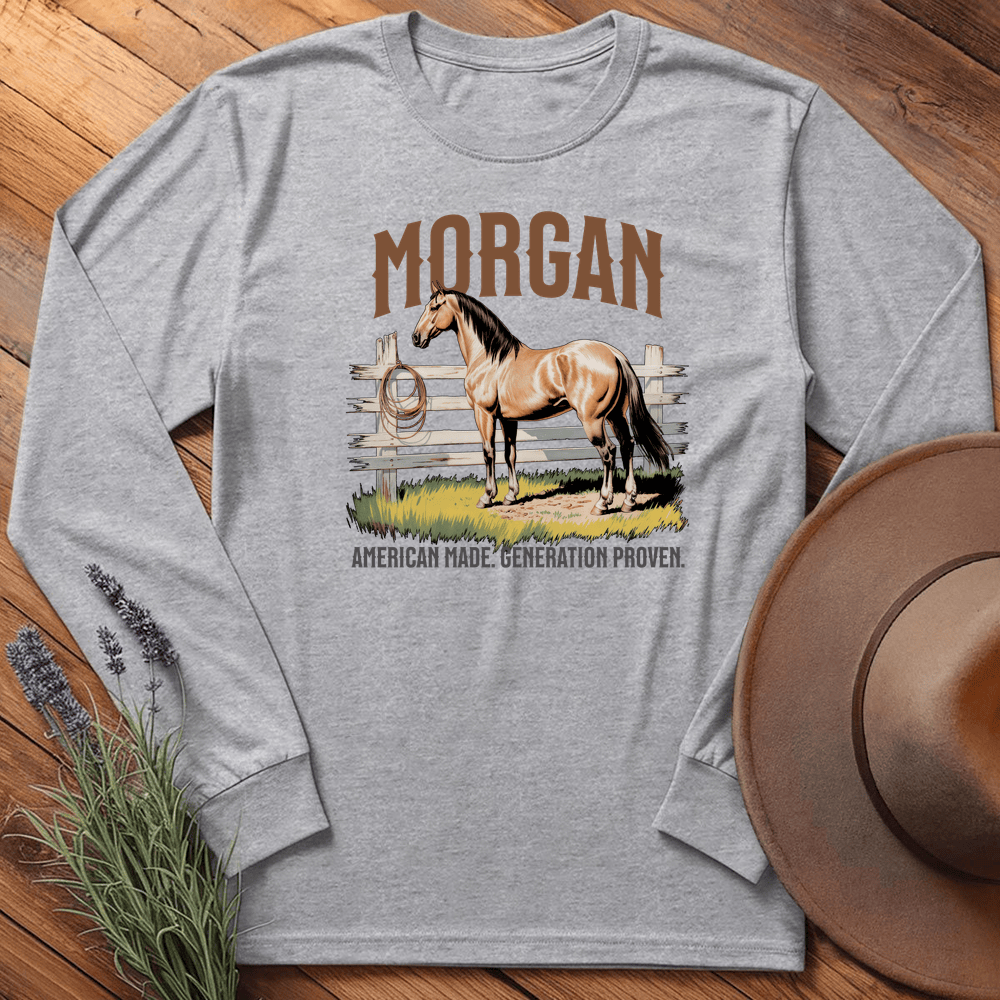 Breed Spirit, Morgan - Long Sleeve - Sport Grey