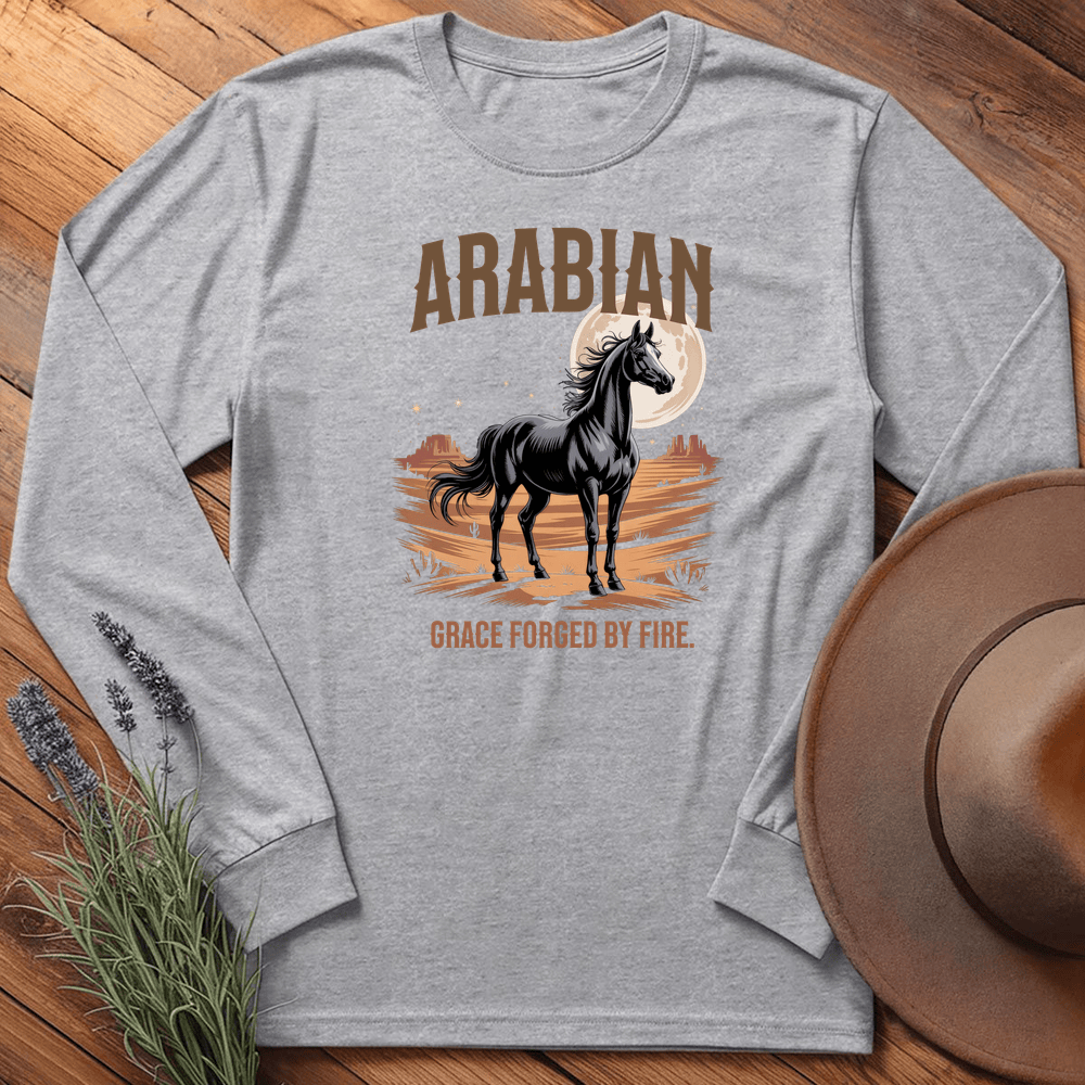 Breed Spirit, Arabian - Long Sleeve - Sport Grey