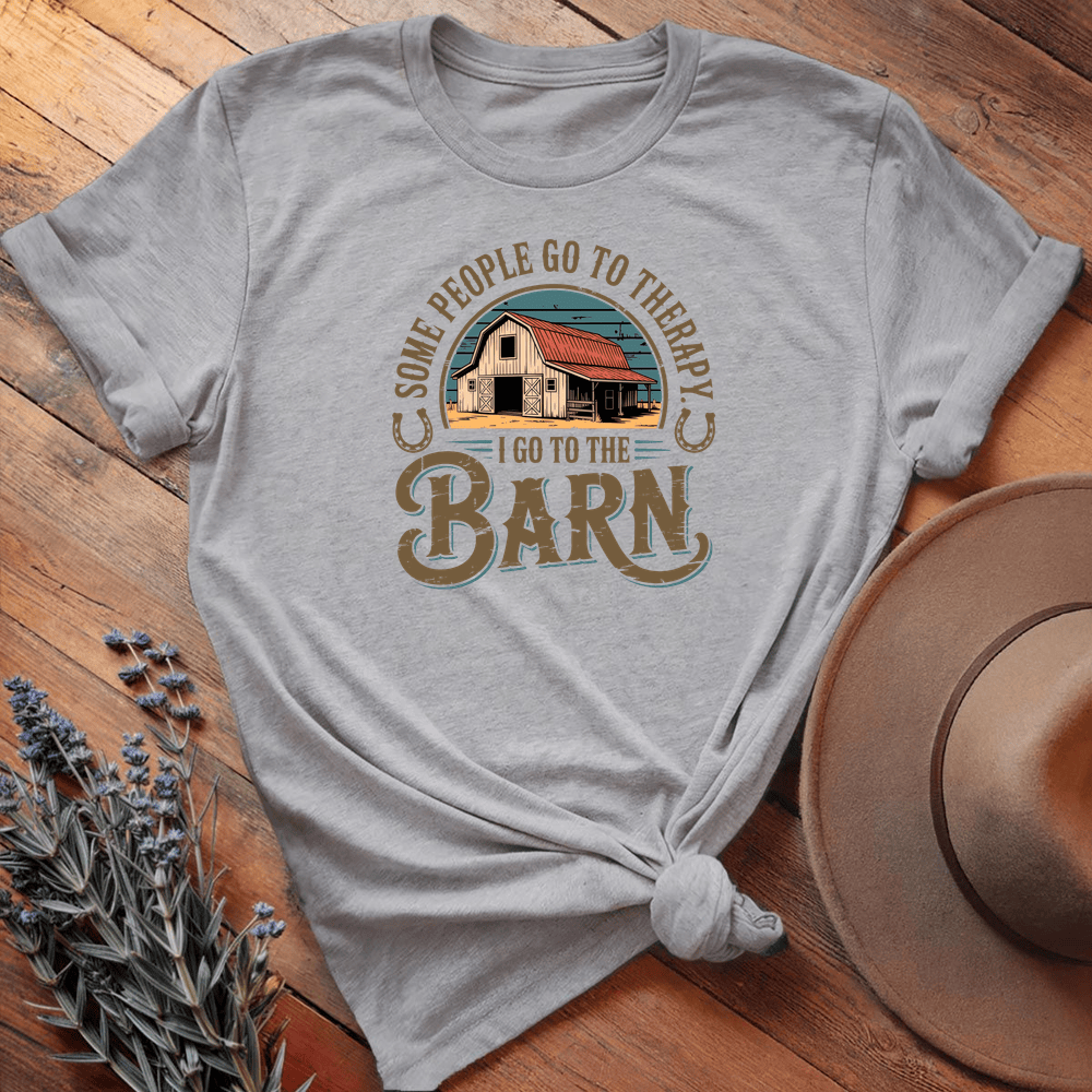 The Barn Is My Therapy - Sport Grey
