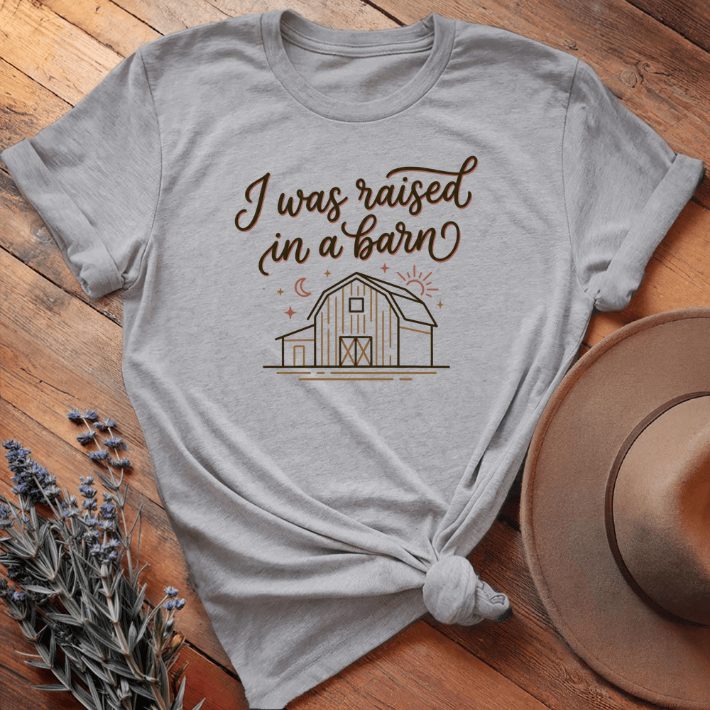 I was raised in a barn - Sport Grey