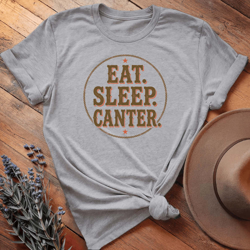 Eat Sleep Canter - Sport Grey
