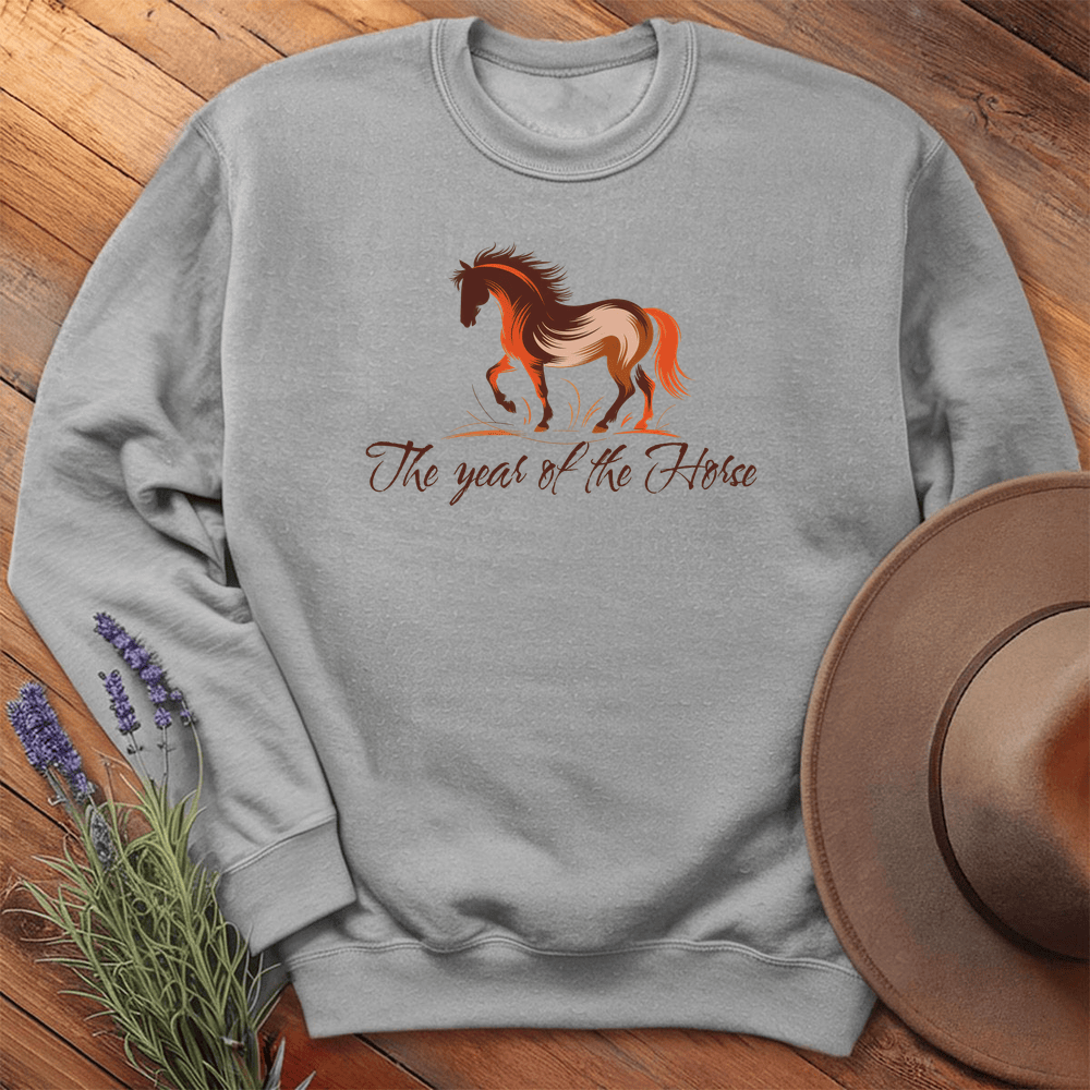 Year Of The Horse - Sweatshirt - Sport Grey