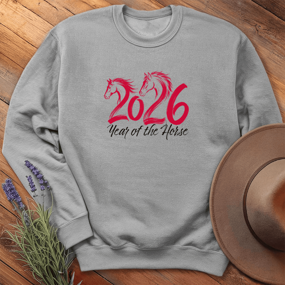 Year Of The Horse 2 - Sweatshirt - Sport Grey