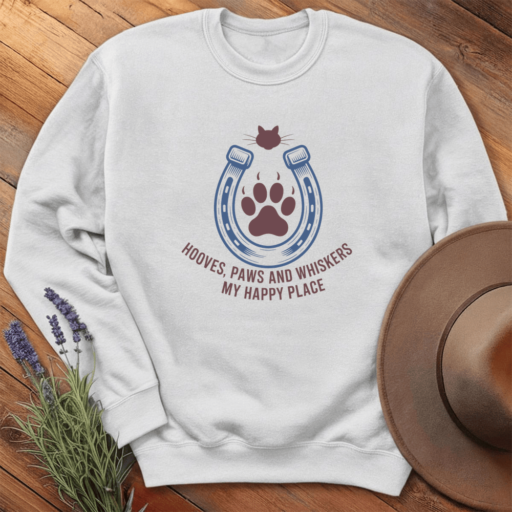 My Happy Place - Sweatshirt - White