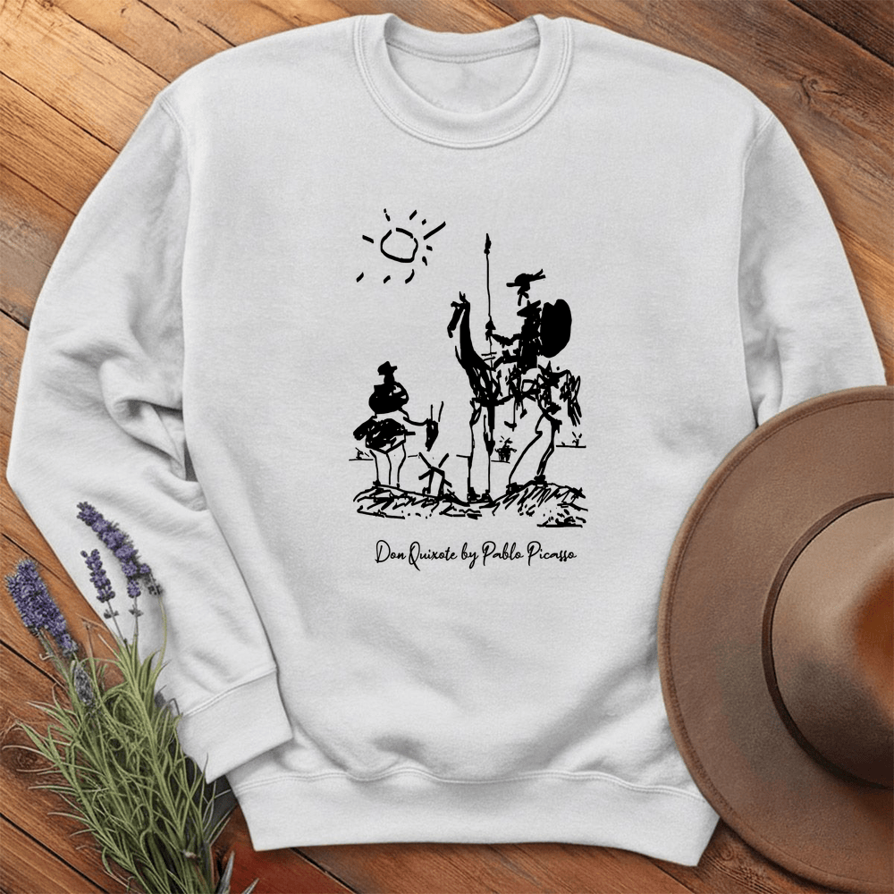 Don Quixote Art - Sweatshirt - White