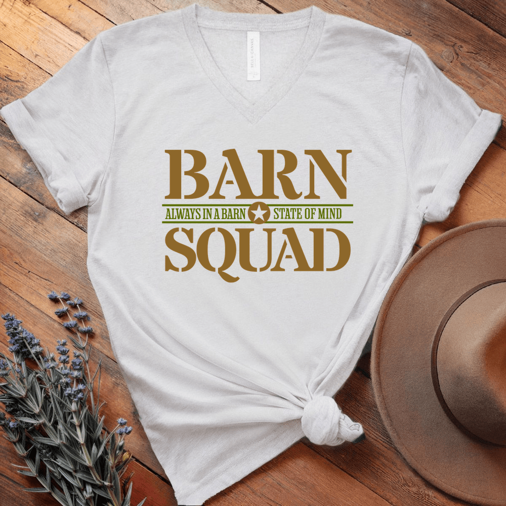 Barn Squad - V-neck - White