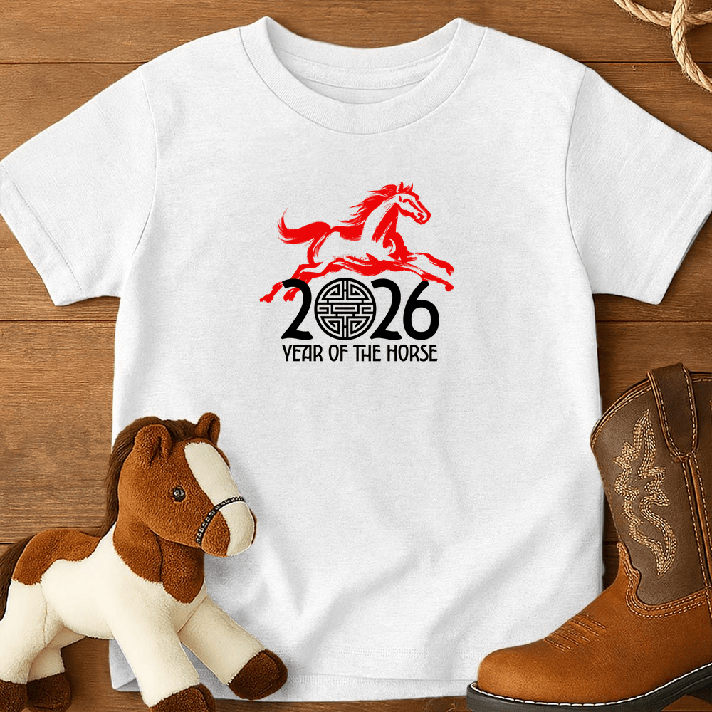 Year Of The Horse 10 - Youth Shirt - White