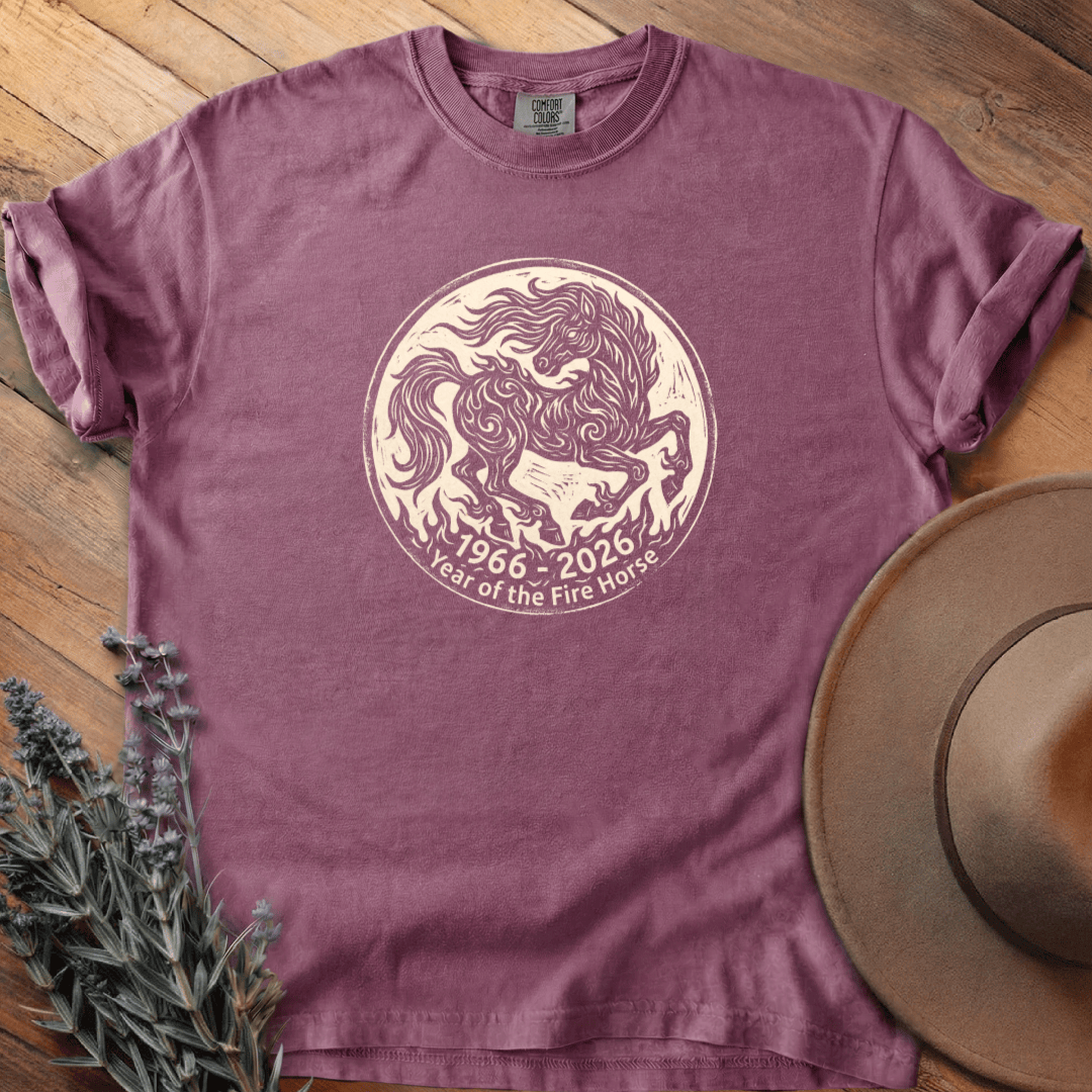 Year Of The Fire Horse 3 - Heavyweight Tee