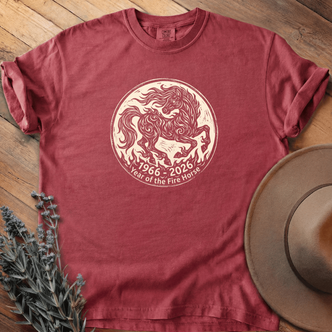 Year Of The Fire Horse 3 - Heavyweight Tee